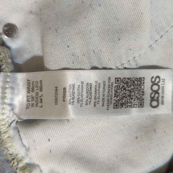 Medium Wash Ripped ASOS Jeans - Picture 4 of 4